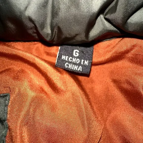 Dockers Unisex Size Large Olive Green Long Sleeve Puffer Lightweight Jacket - Picture 5 of 8